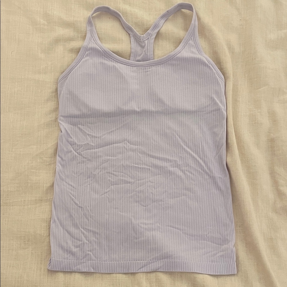 Lululemon Lavender Ribbed Tank Top - Picture 2 of 4